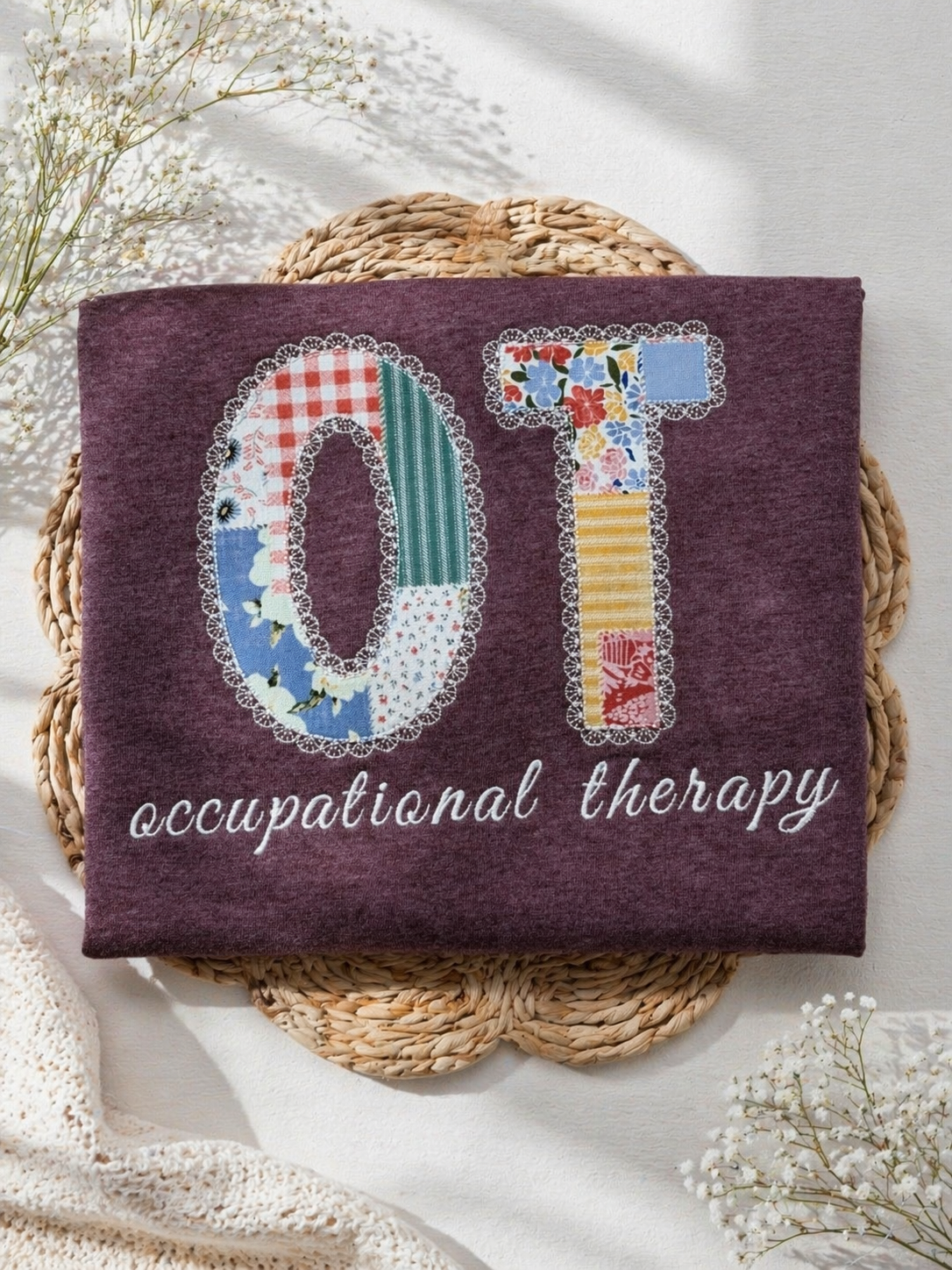 Personalized Lace Style Embroidery Shirt