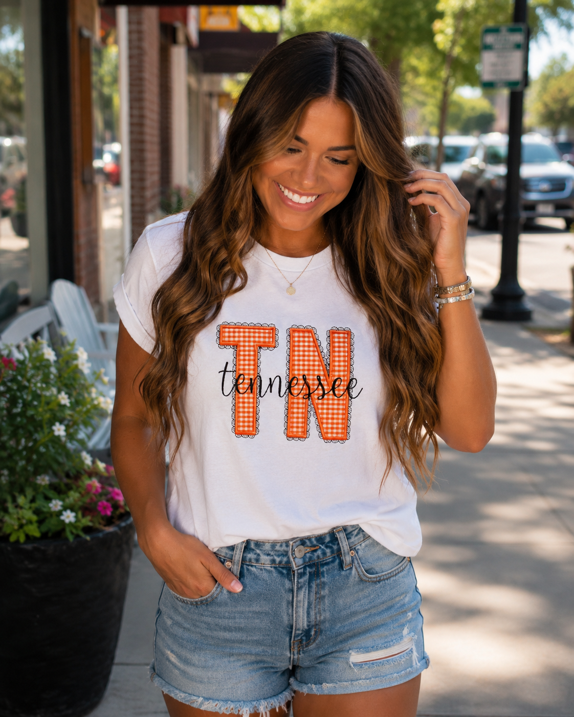 TN Lace Applique T-Shirt